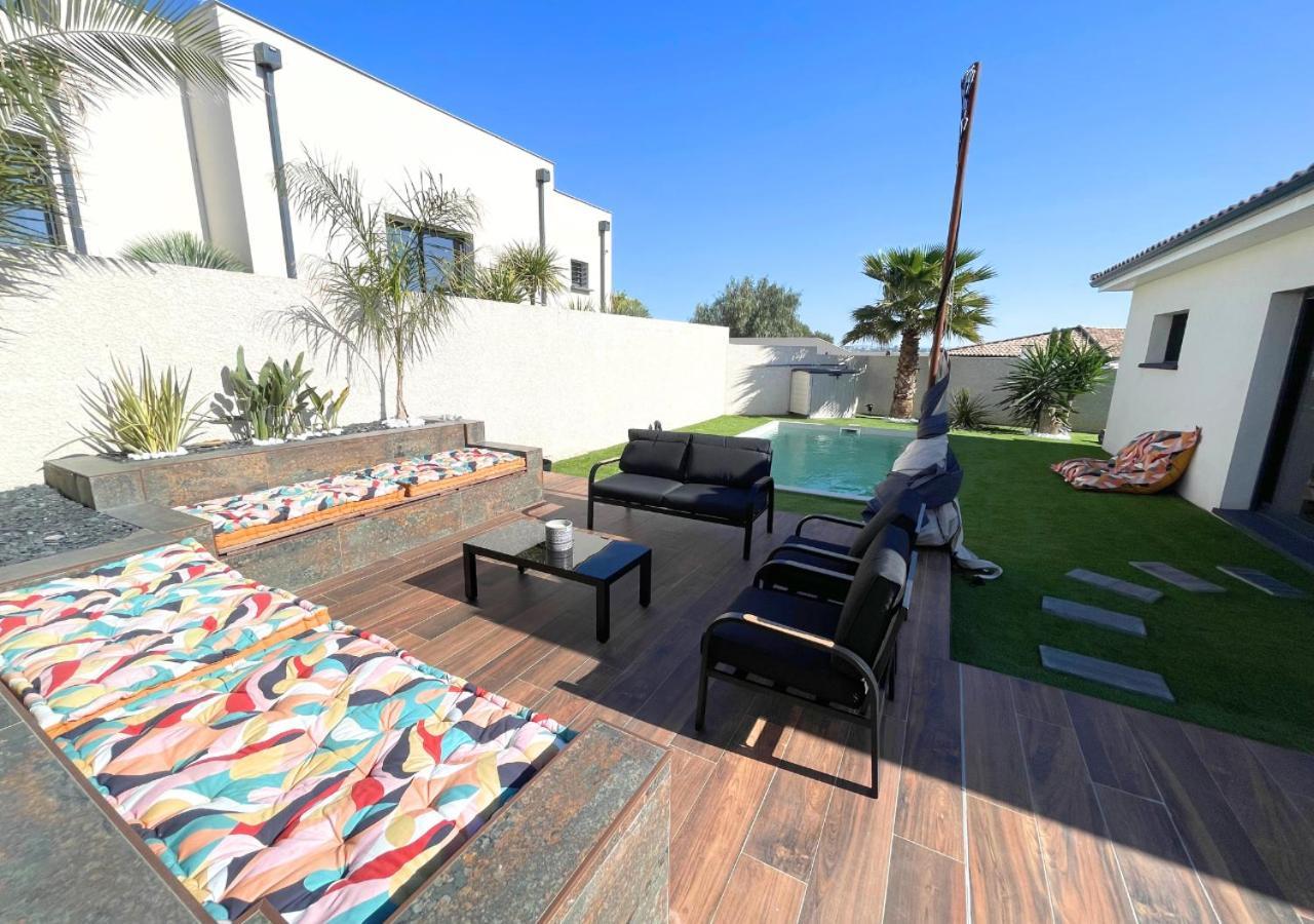 Villa Contemporaine Avec Piscine Chauffee Proche Des Plages Sauvian Exterior photo